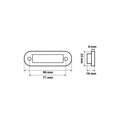 FEU 12/24V PREMIUM FLUSH LED VERT - Feux