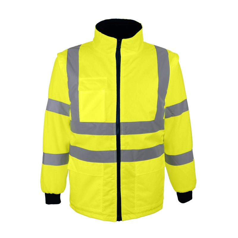 BLOUSON / GILET 2X1 HAUTE VISIBILITÉ VEROME JAUNE - Haute visibilité