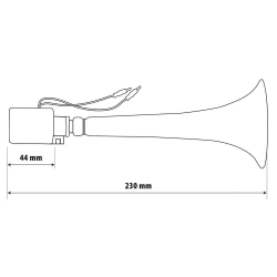 klaxon Turc Avertisseur électropneumatiques 12/24V, 8A - Klaxons