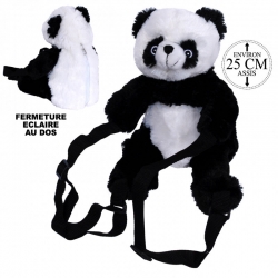 Sac a dos panda 25 cm - Jouets