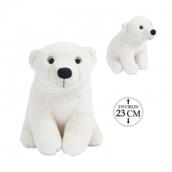 peluche ours polaire 23 cm