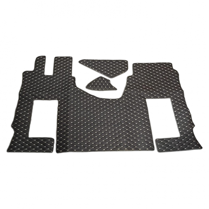 ENSEMBLE 3 PIÈCES TAPIS ET COUVRE MOTEUR 2 COULEURS - MERCEDES MP4/MP5 - Tapis camions