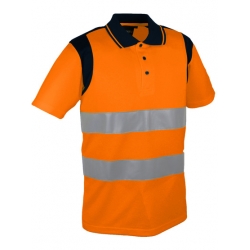 Polo Haute visibilité PAULO Orange - Haute visibilité