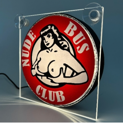 Enseigne lumineuse LED – Nude bus club - Enseigne lumineuse